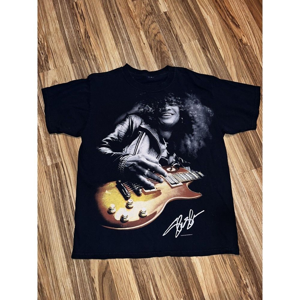 Vintage‎ Liquid Blue Slash Mega Big Face Graphic Rock T-shirt Tee Ripped Out Tag